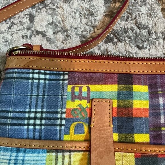 DOONEY & BOURKE MADRAS/ANT PICNIC CROSSBODY PURSE! GUC! - Picture 3 of 12